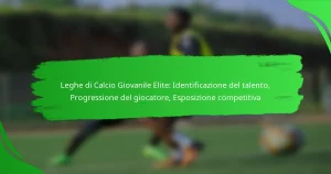 Leghe di Calcio Giovanile Elite: Identificazione del talento, Progressione del giocatore, Esposizione competitiva